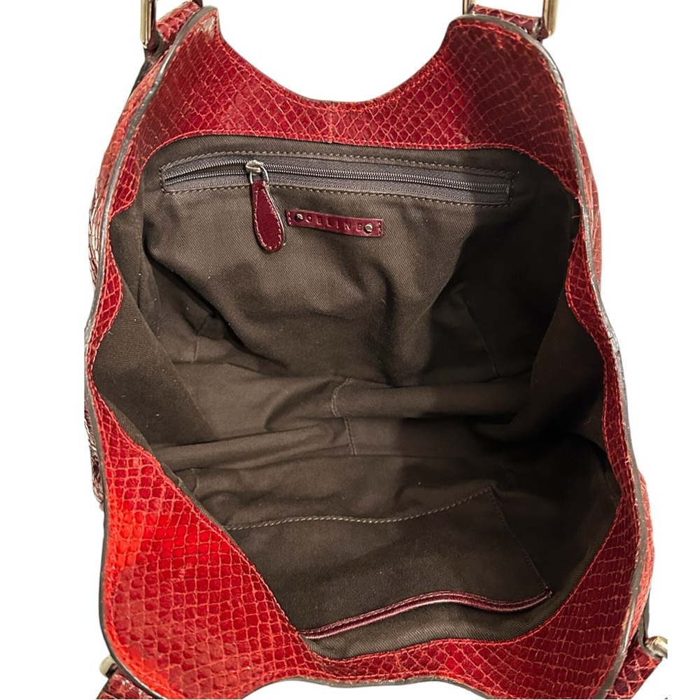Celine Python Embossed Shoulder Bag - Picture 13 of 15
